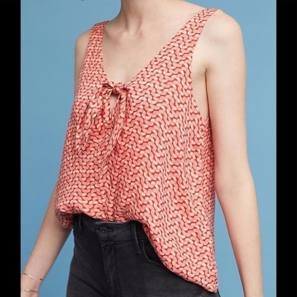 Anthropologie Tops - Anthropologie Maeve Verna Tie Front Top